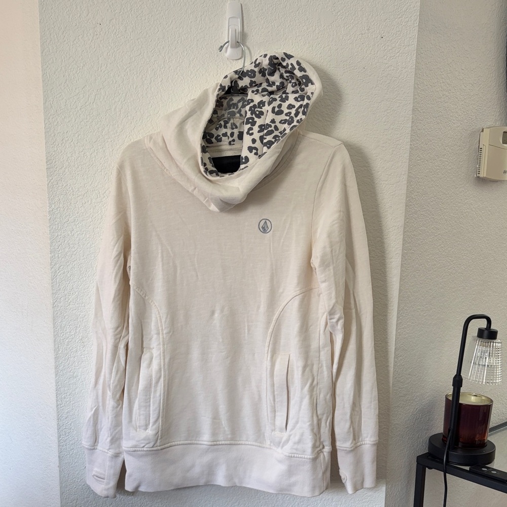 Volcom Cream Cowl Neck Sweater